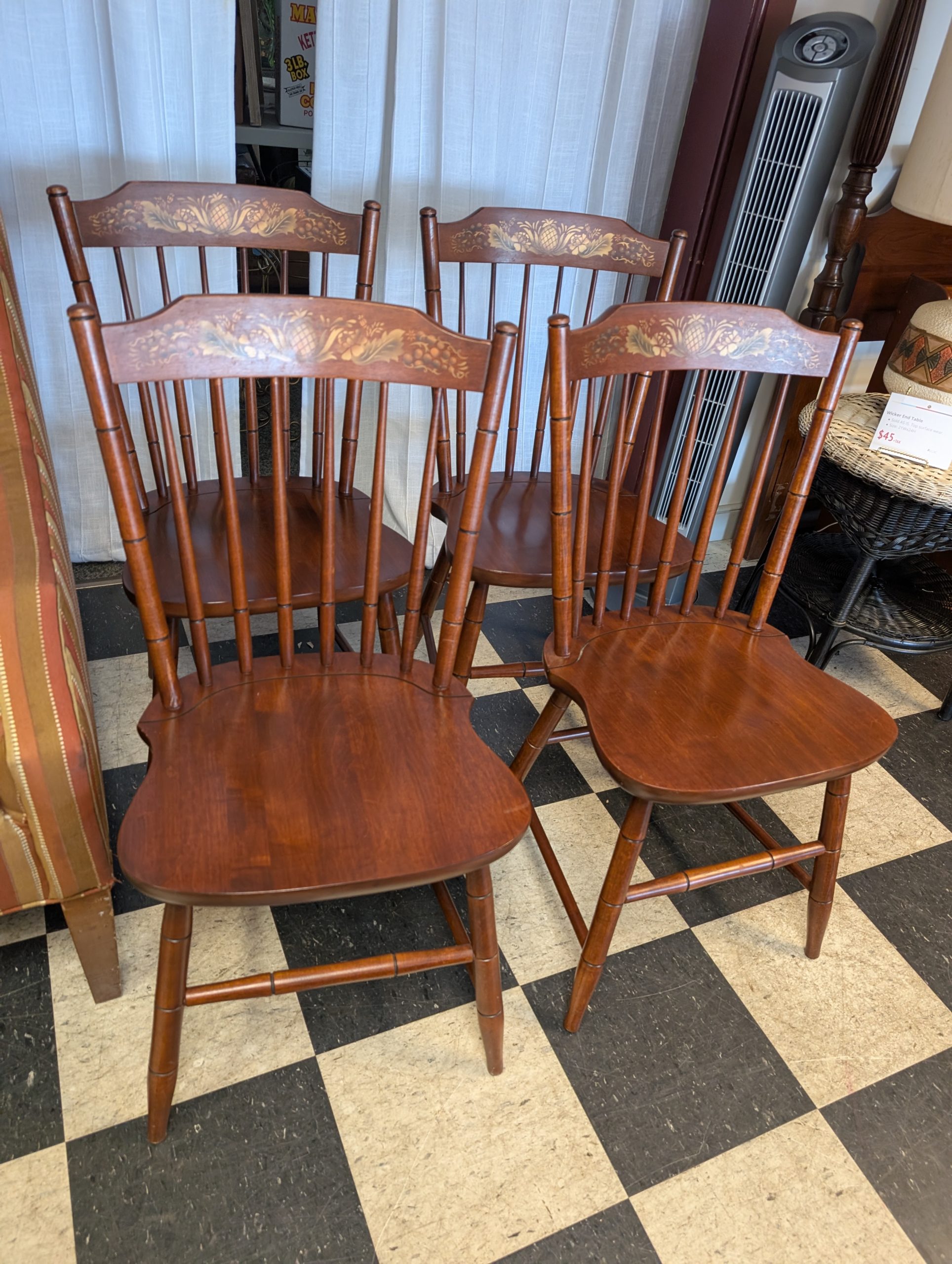 Cherry Hitchcock Chair Set