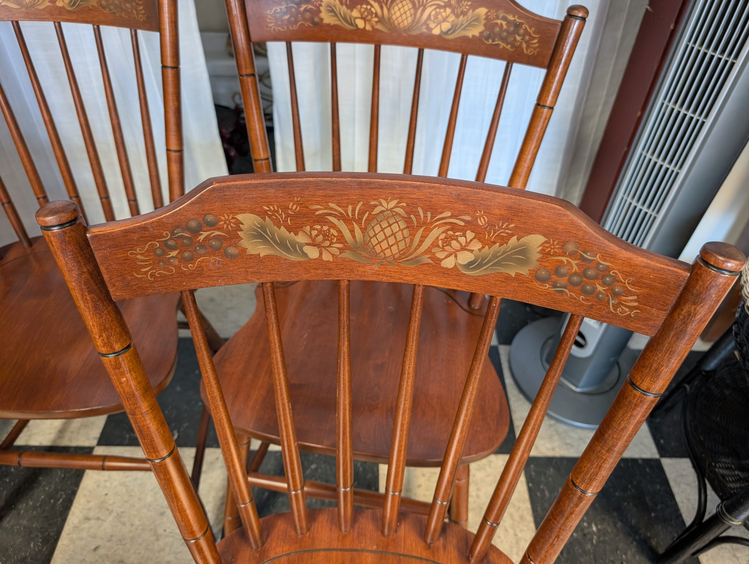 Cherry Hitchcock Chair Set - Image 3