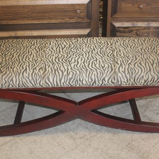 Zebra Print Bench