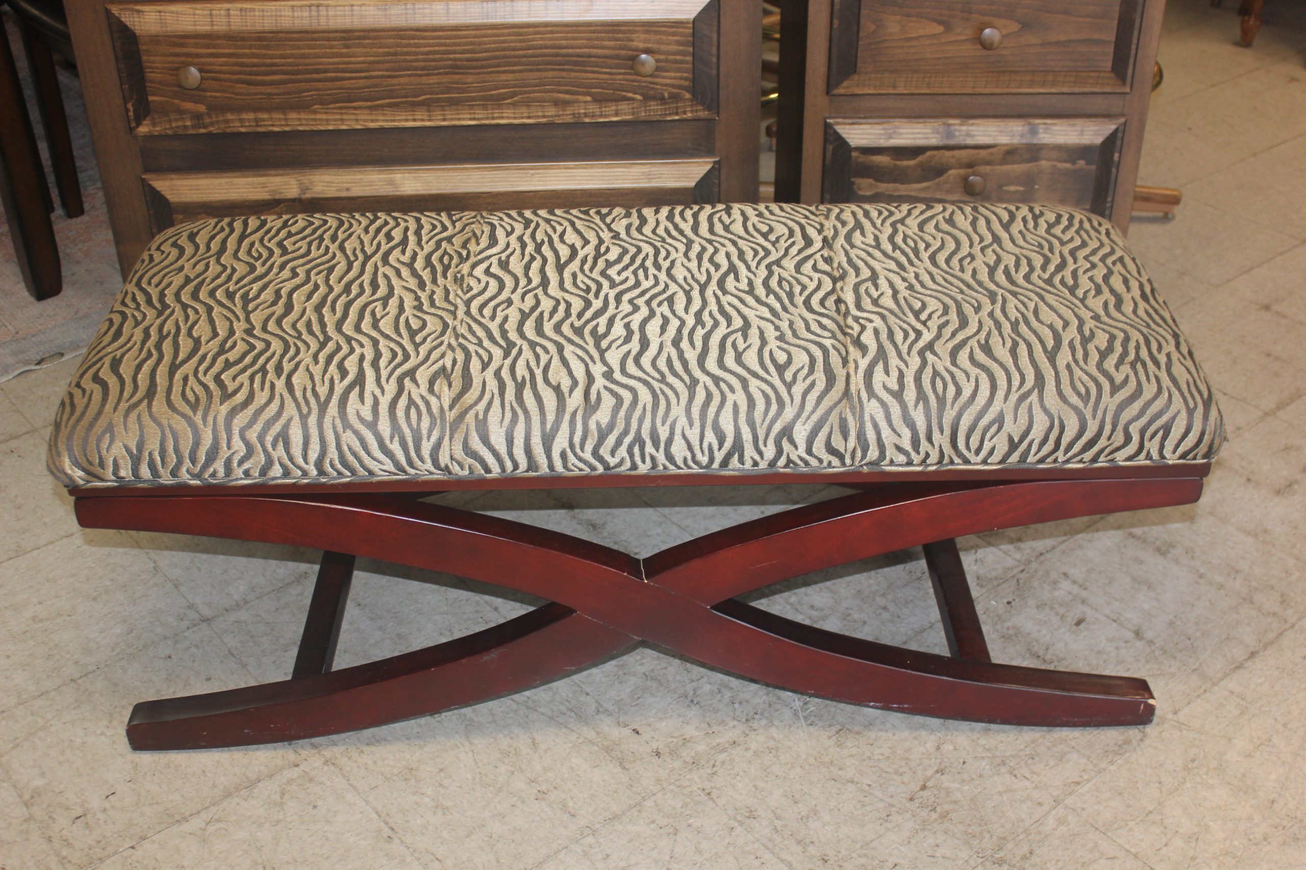 Zebra Print Bench