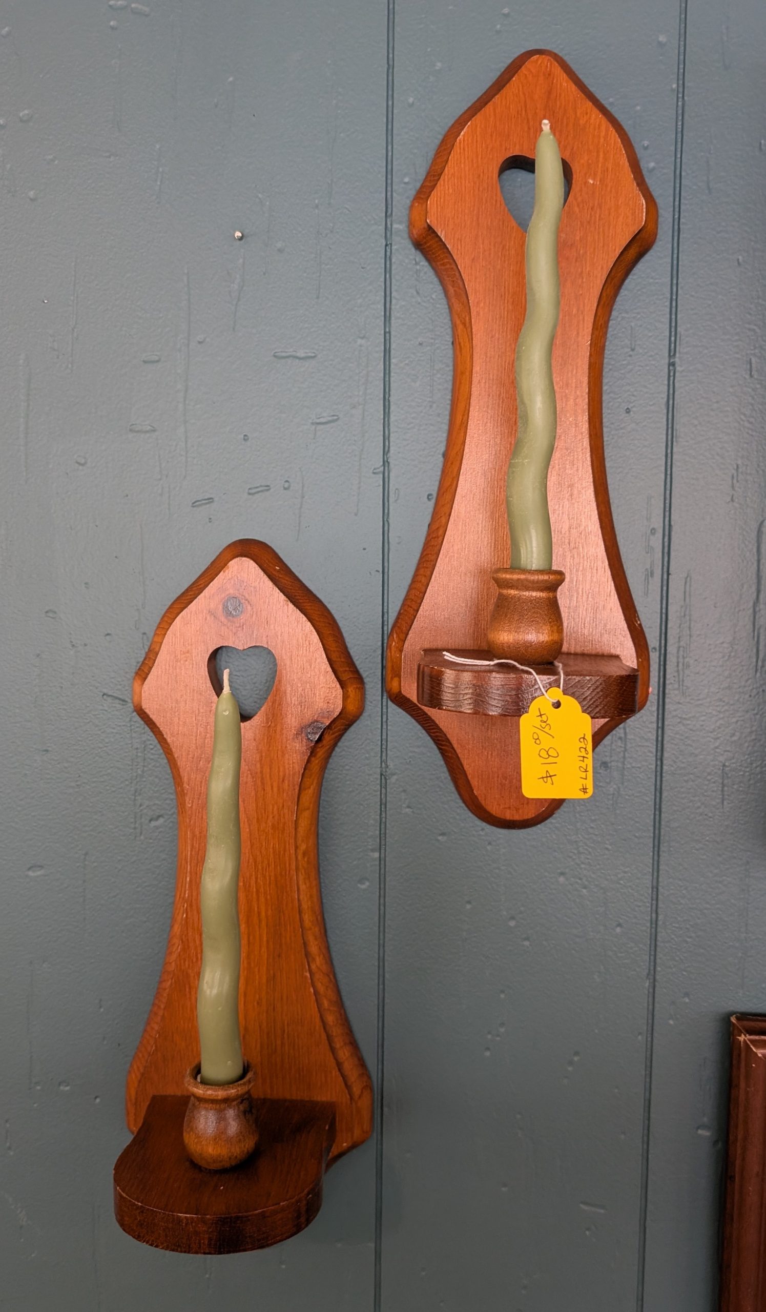 Wooden Wall Candle Stick Holders - Image 3