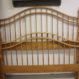 Queen Oak Bed