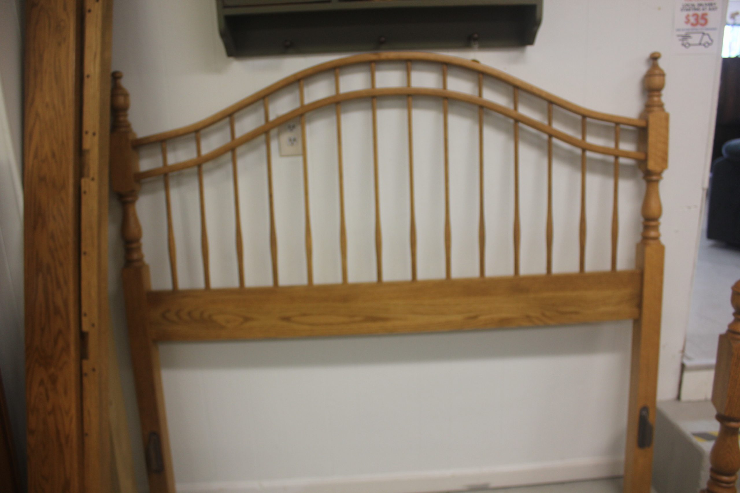 Queen Oak Bed - Image 2