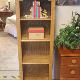 Narrow Oak Bookcase