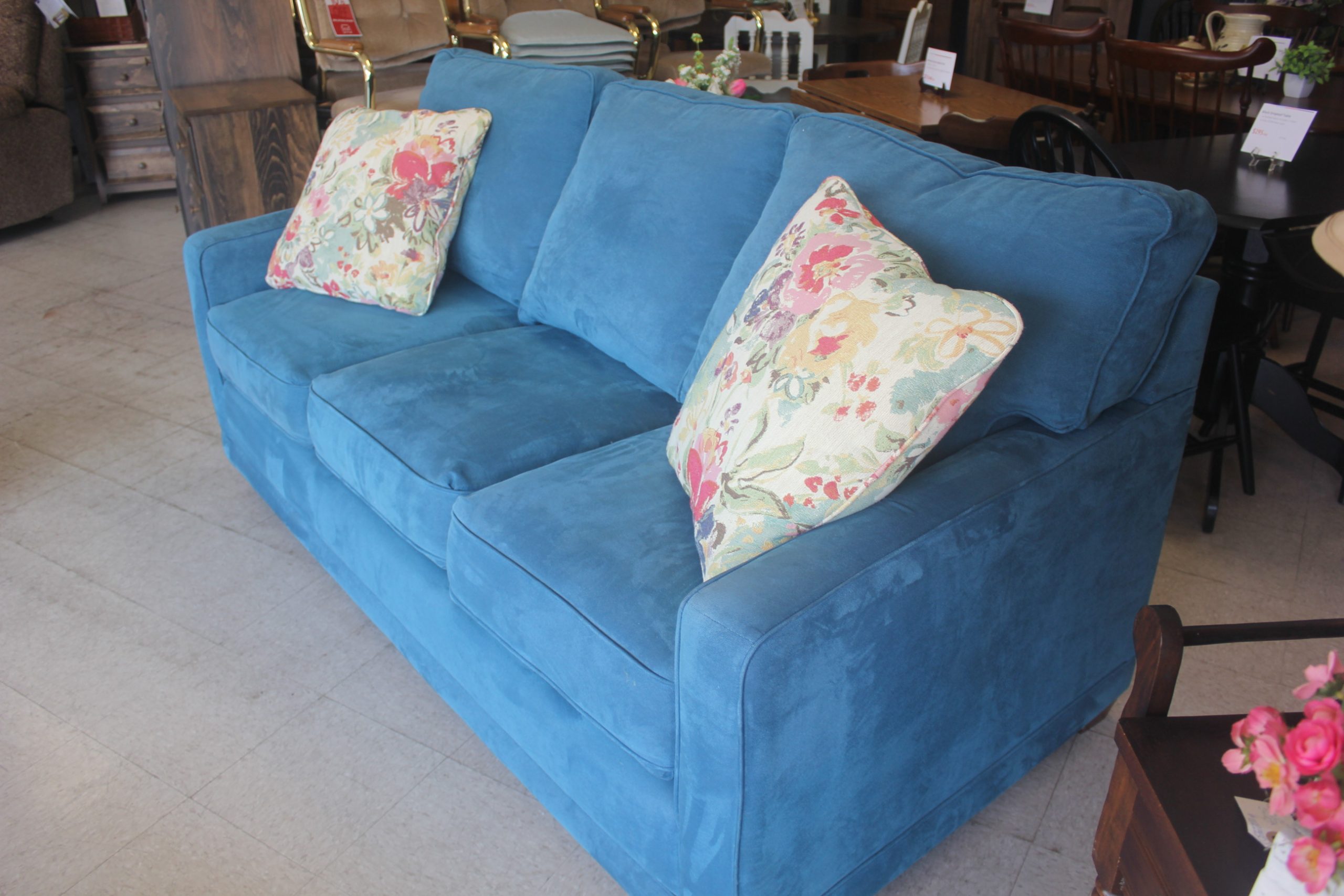 LAZBOY Blue Sofa - Image 2