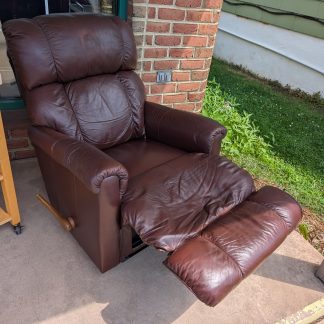 Leather LAZBOY Wall Hugger Recliner