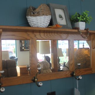 Oak Entry Wall Shelf