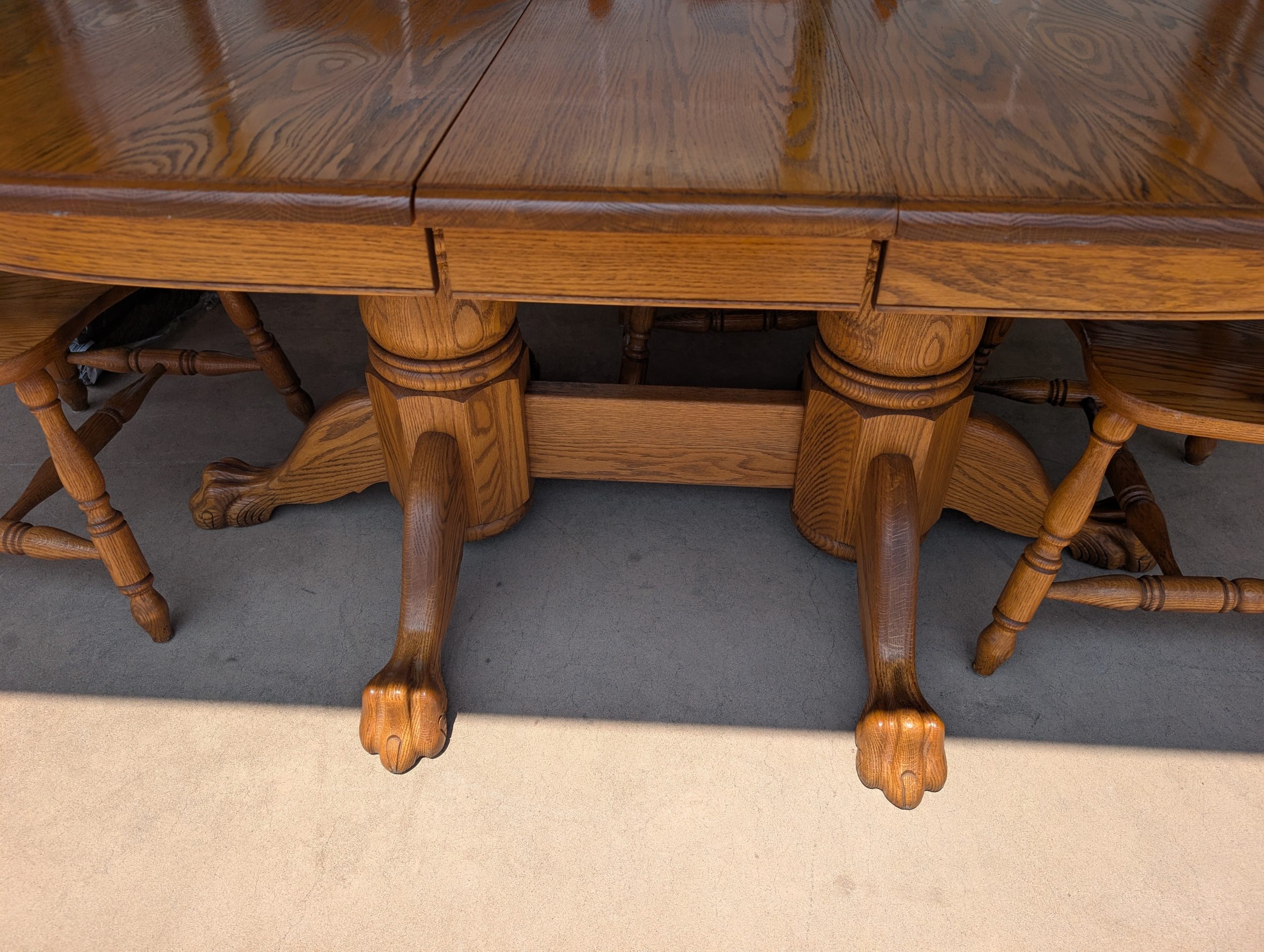 Double Pedestal Table Set - Image 2