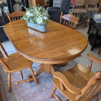 Double Pedestal Table Set