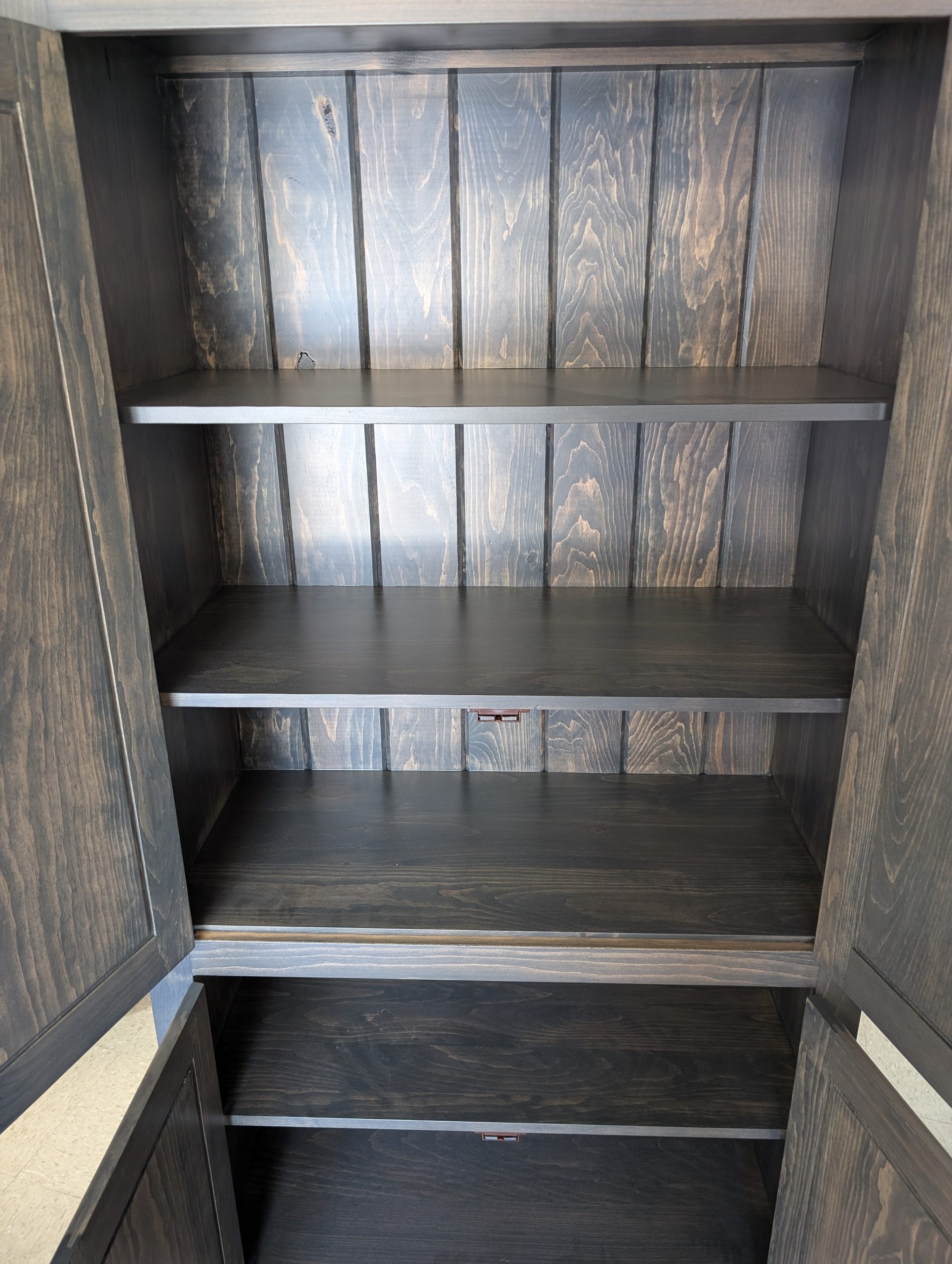 Large Slate Gray Pantry Cabinet - Image 2