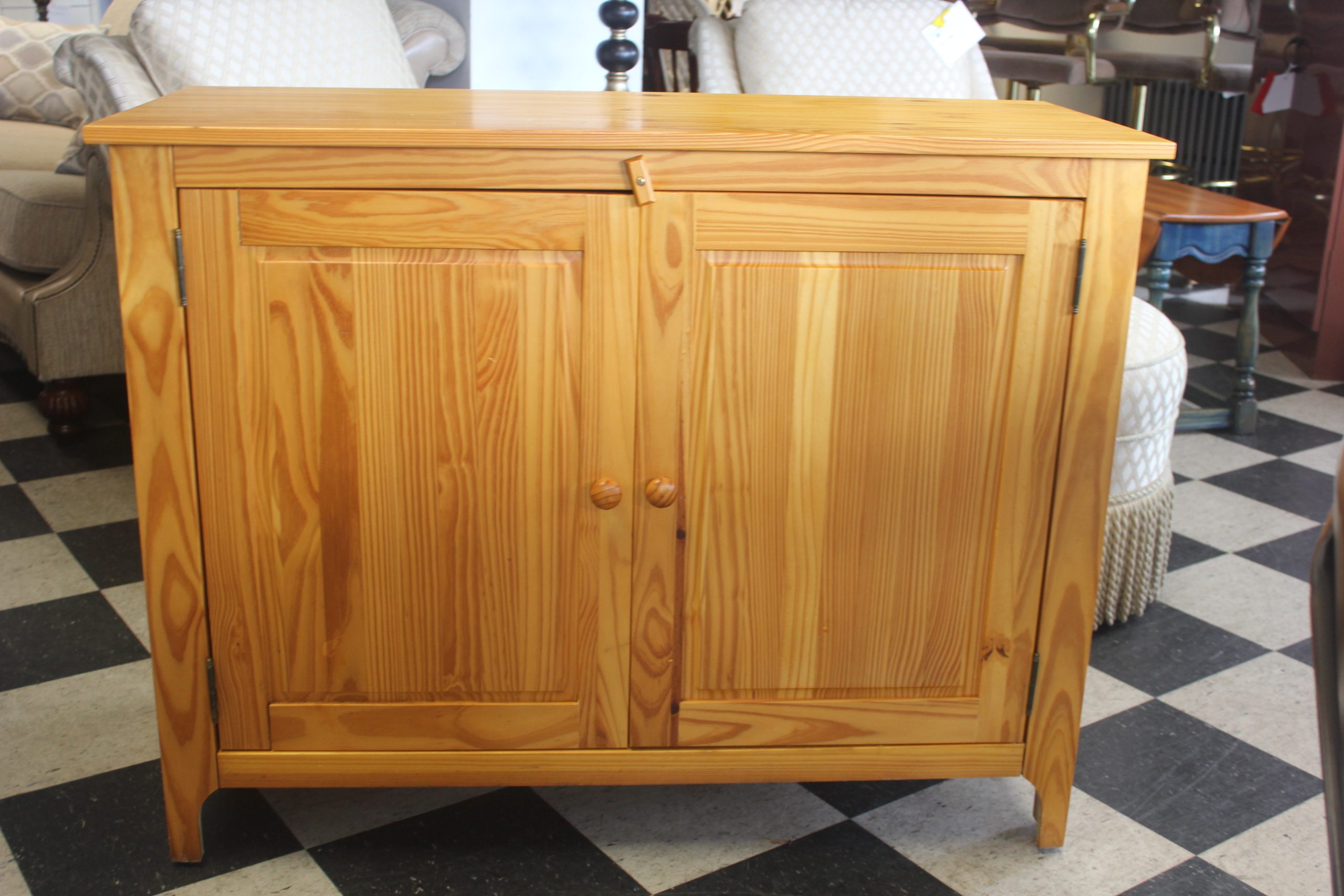 Pine 2 Door Storage Cabinet