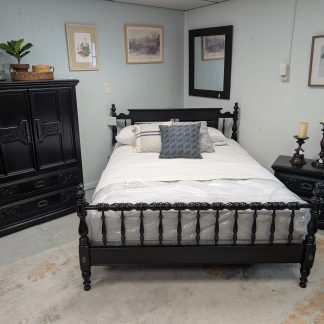 Painted Black Chest & Nightstand Bedroom Set