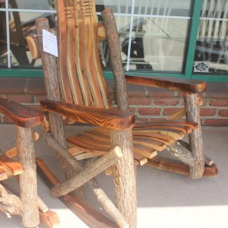 Rustic Log Rocking Chair