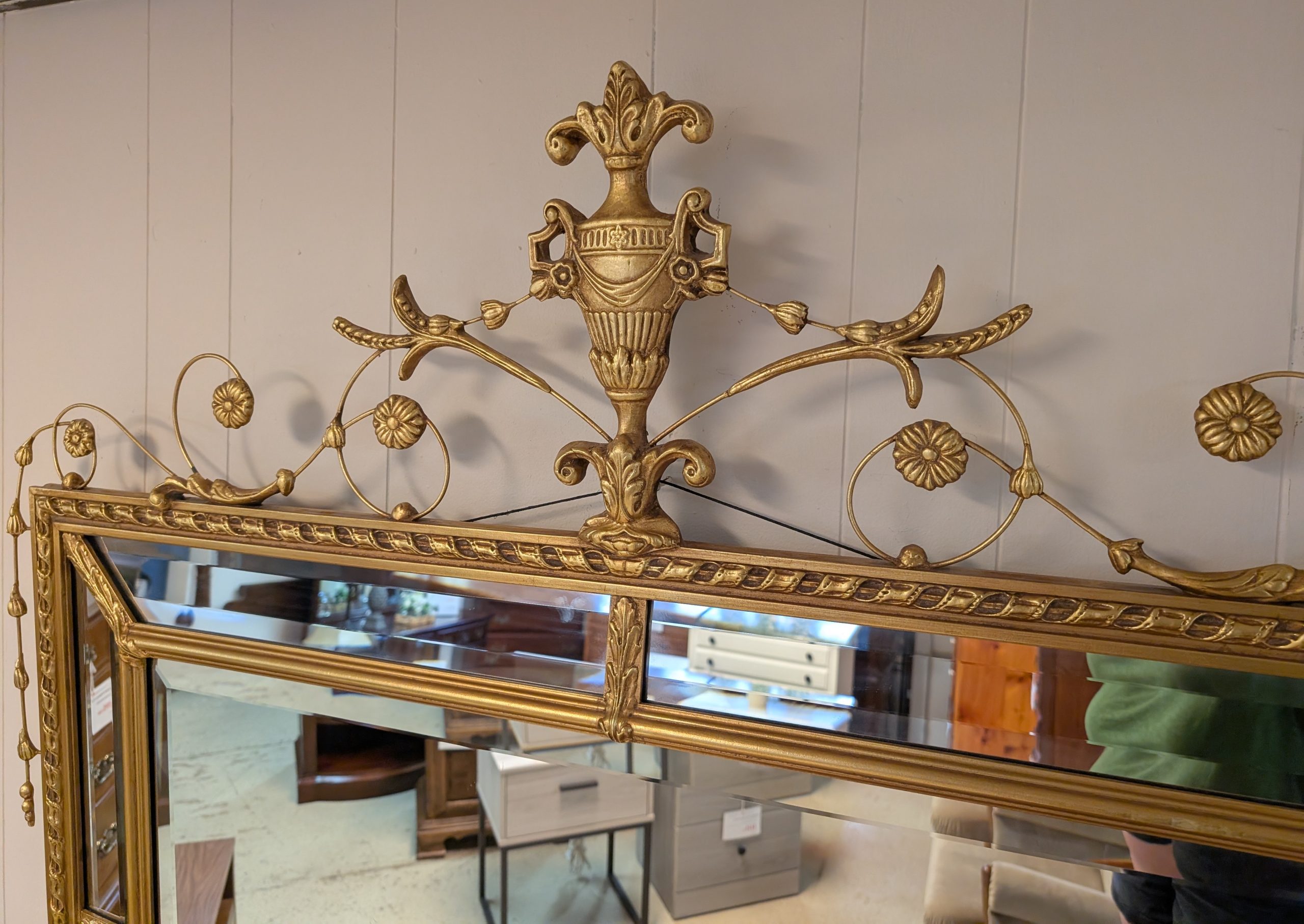 Ornate Gold Finish Mirror - Image 3
