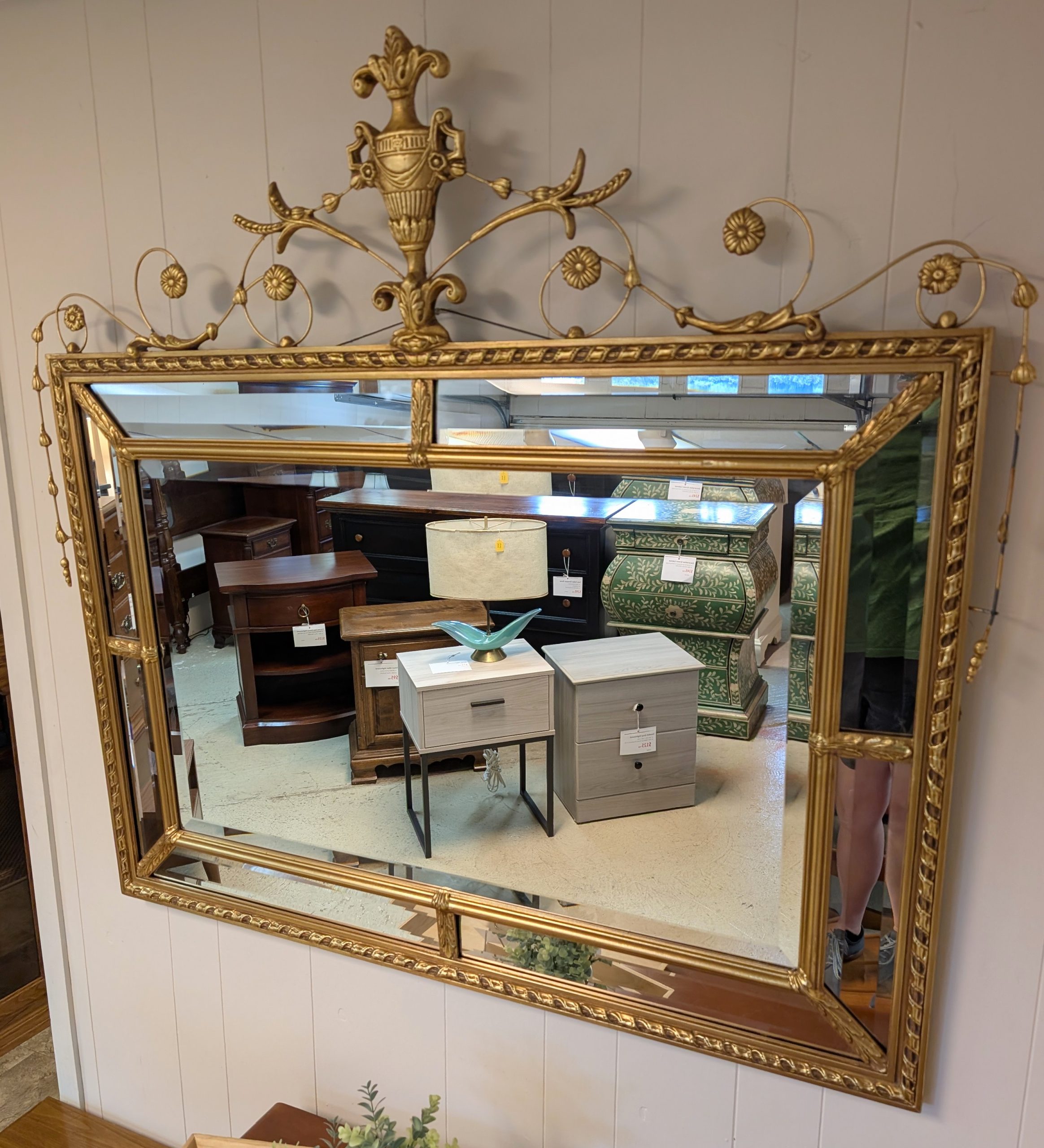 Ornate Gold Finish Mirror