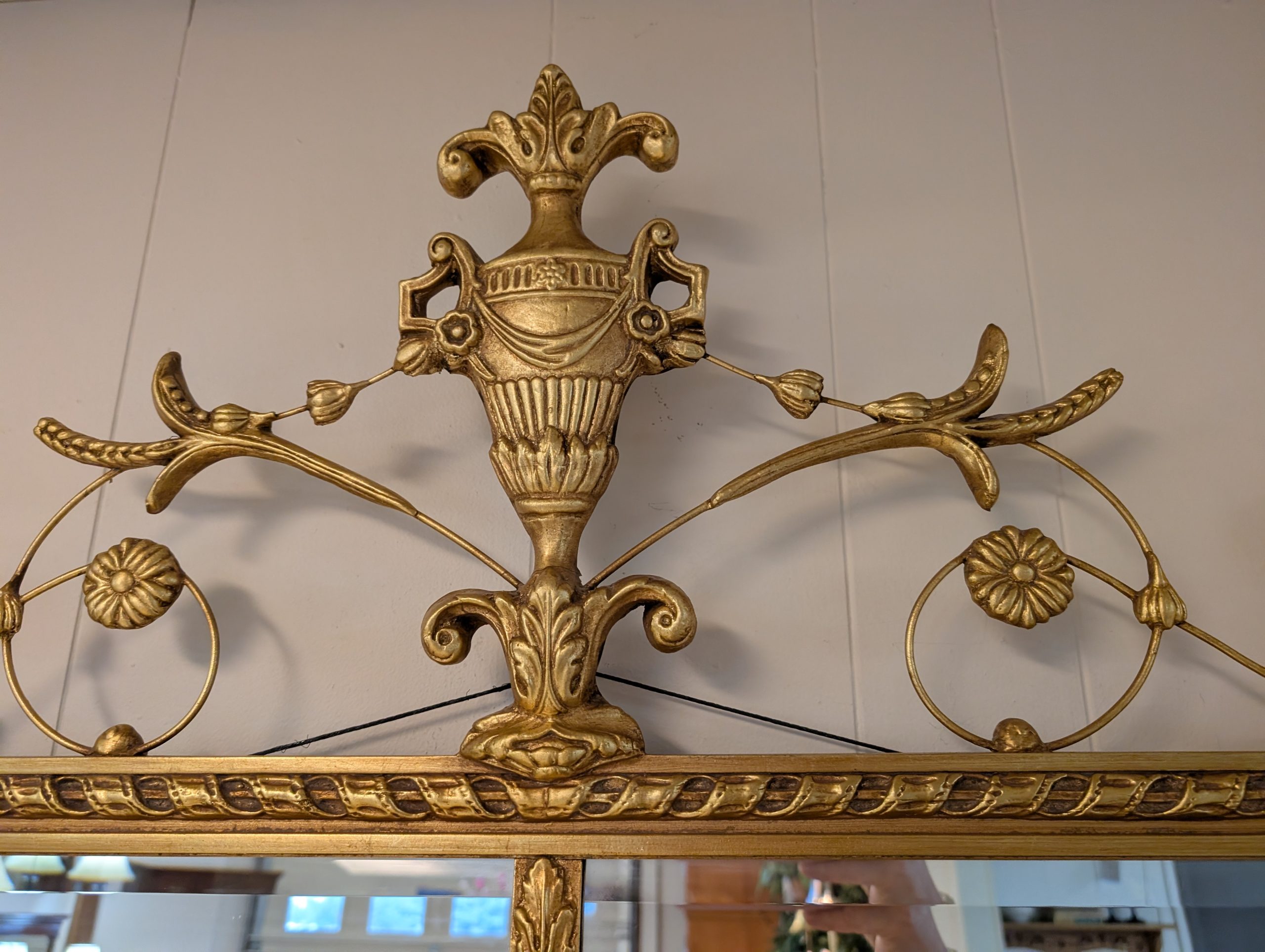 Ornate Gold Finish Mirror - Image 4