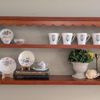 2 Tier Tea Cup Wall Shelf
