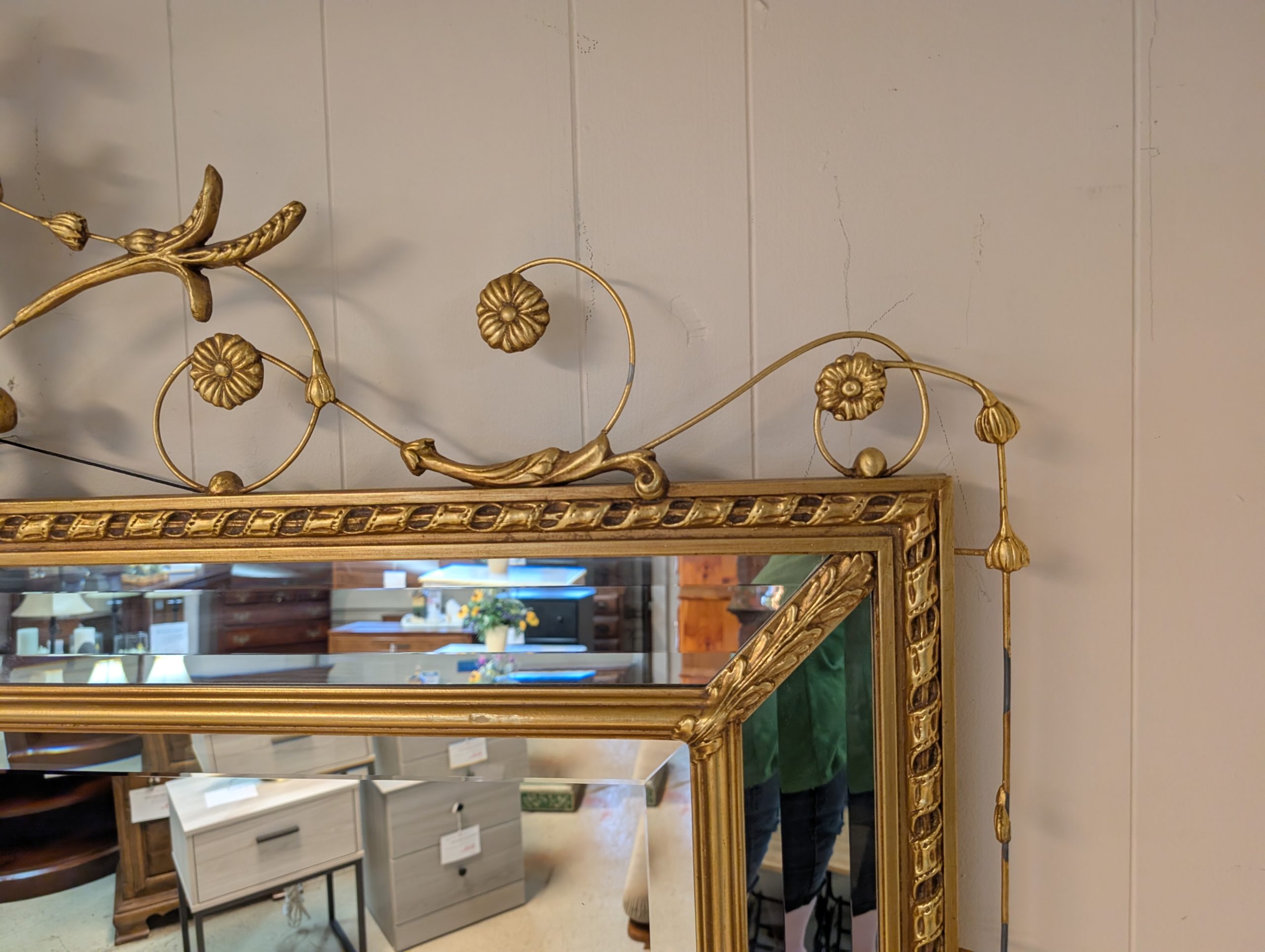 Ornate Gold Finish Mirror - Image 5