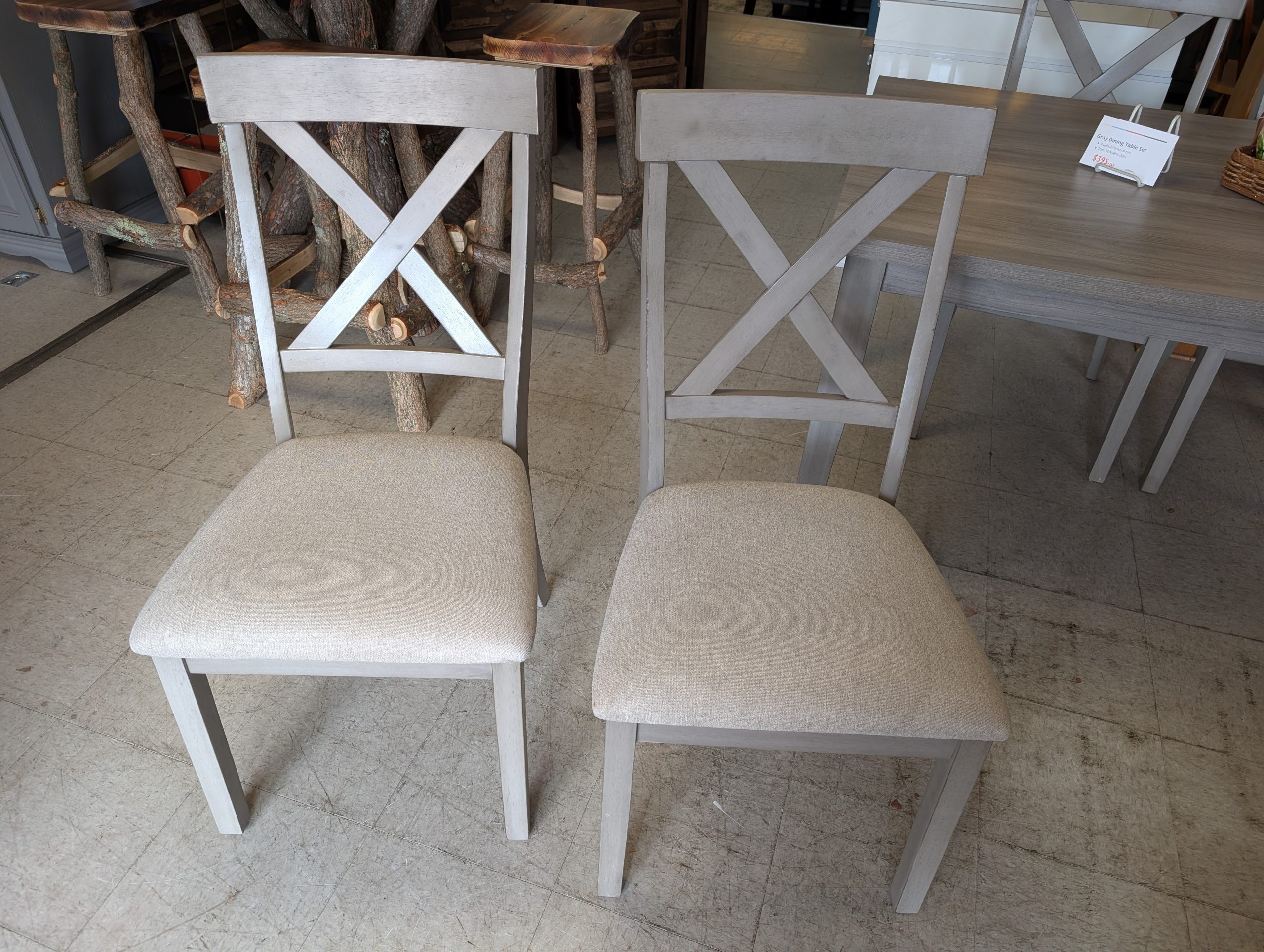 Gray Dining Table Set - Image 2