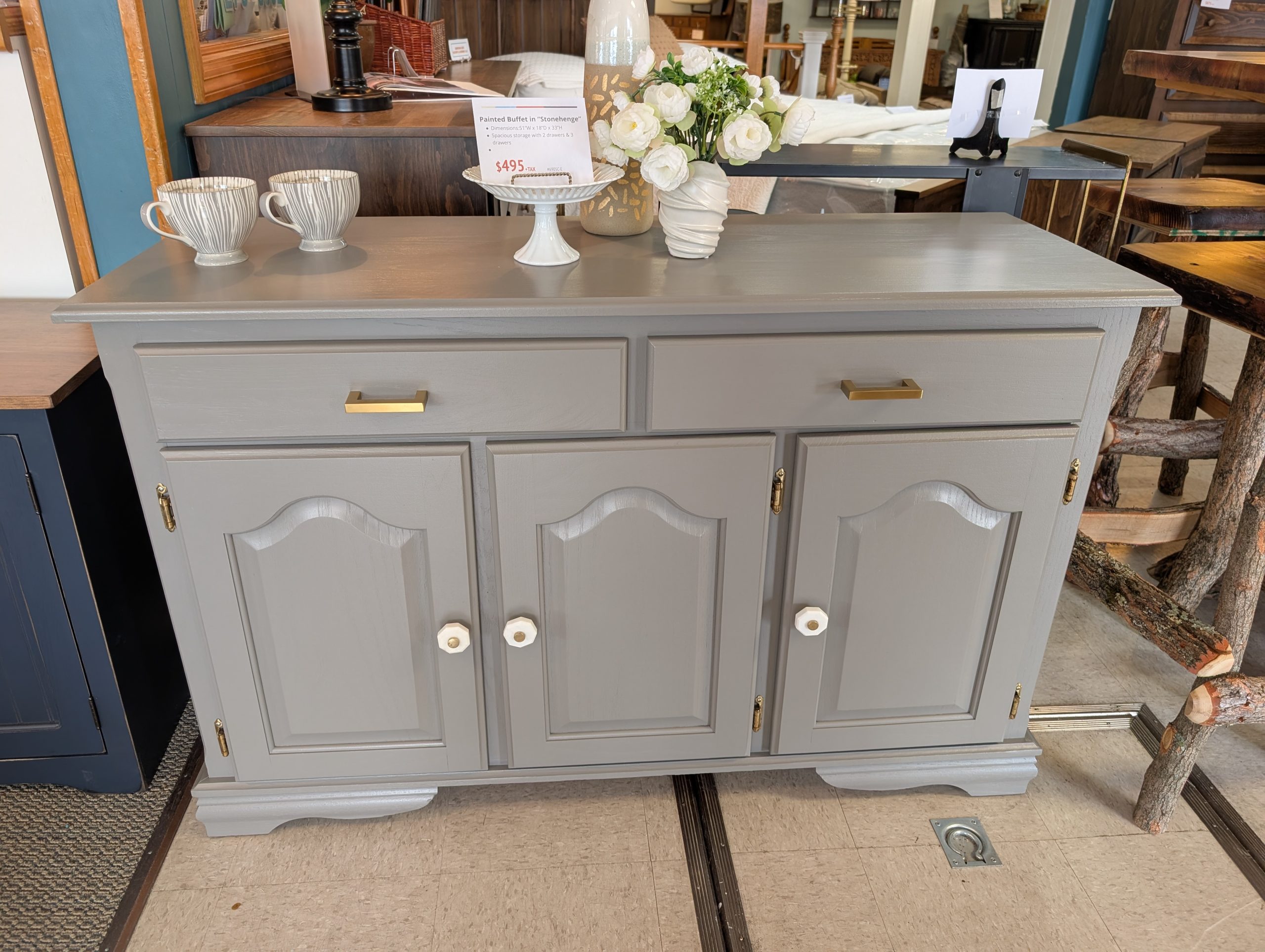 Painted Gray Buffet