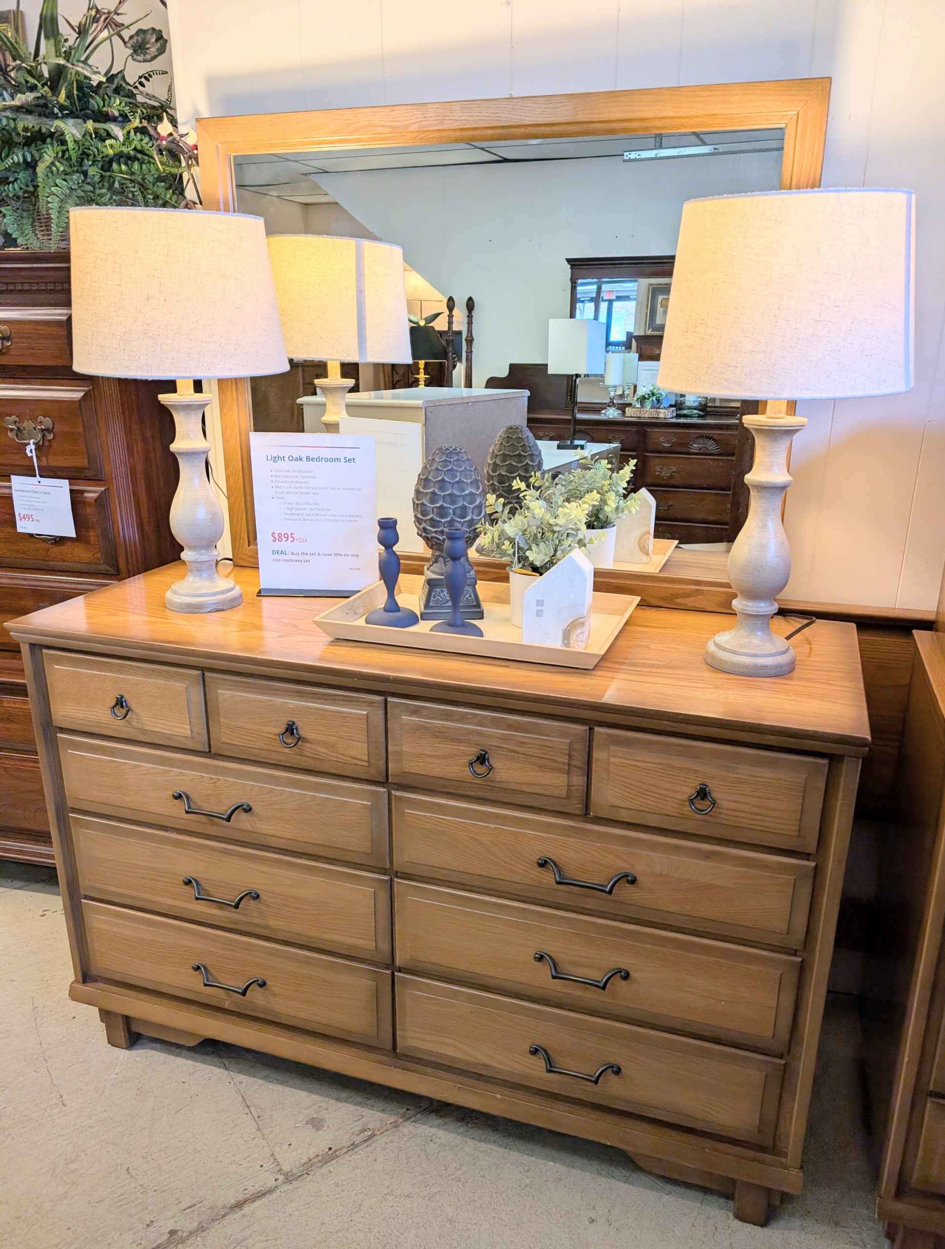 Light Oak Bedroom Set - Image 4