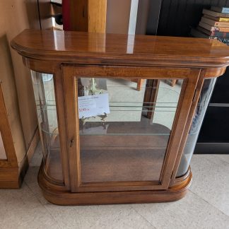 Curio with Curved Glass