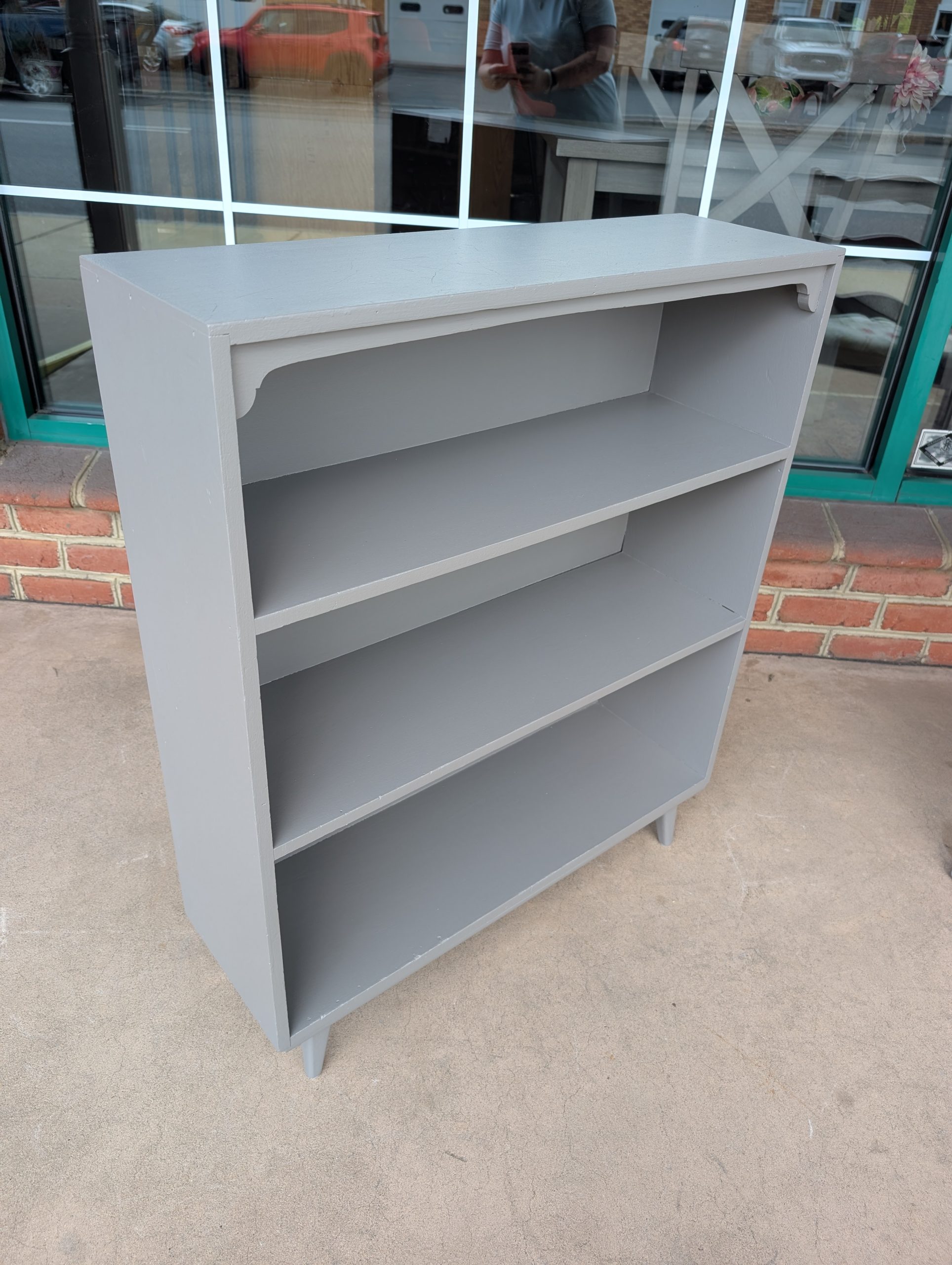 Small Scale Gray Bookcase - Image 2
