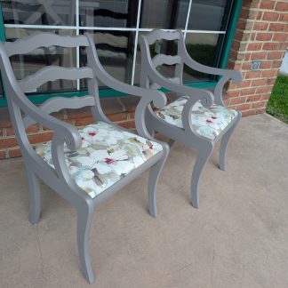 2 Gray Accent Chairs