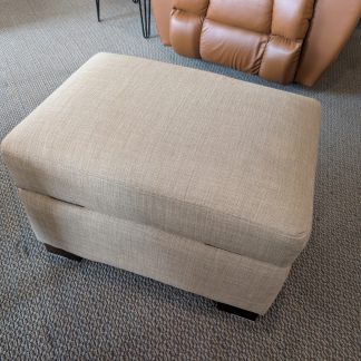 Beige Storage Ottoman