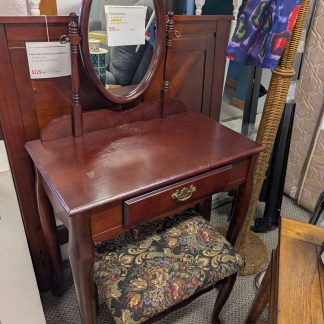Cherry Vanity with Bench