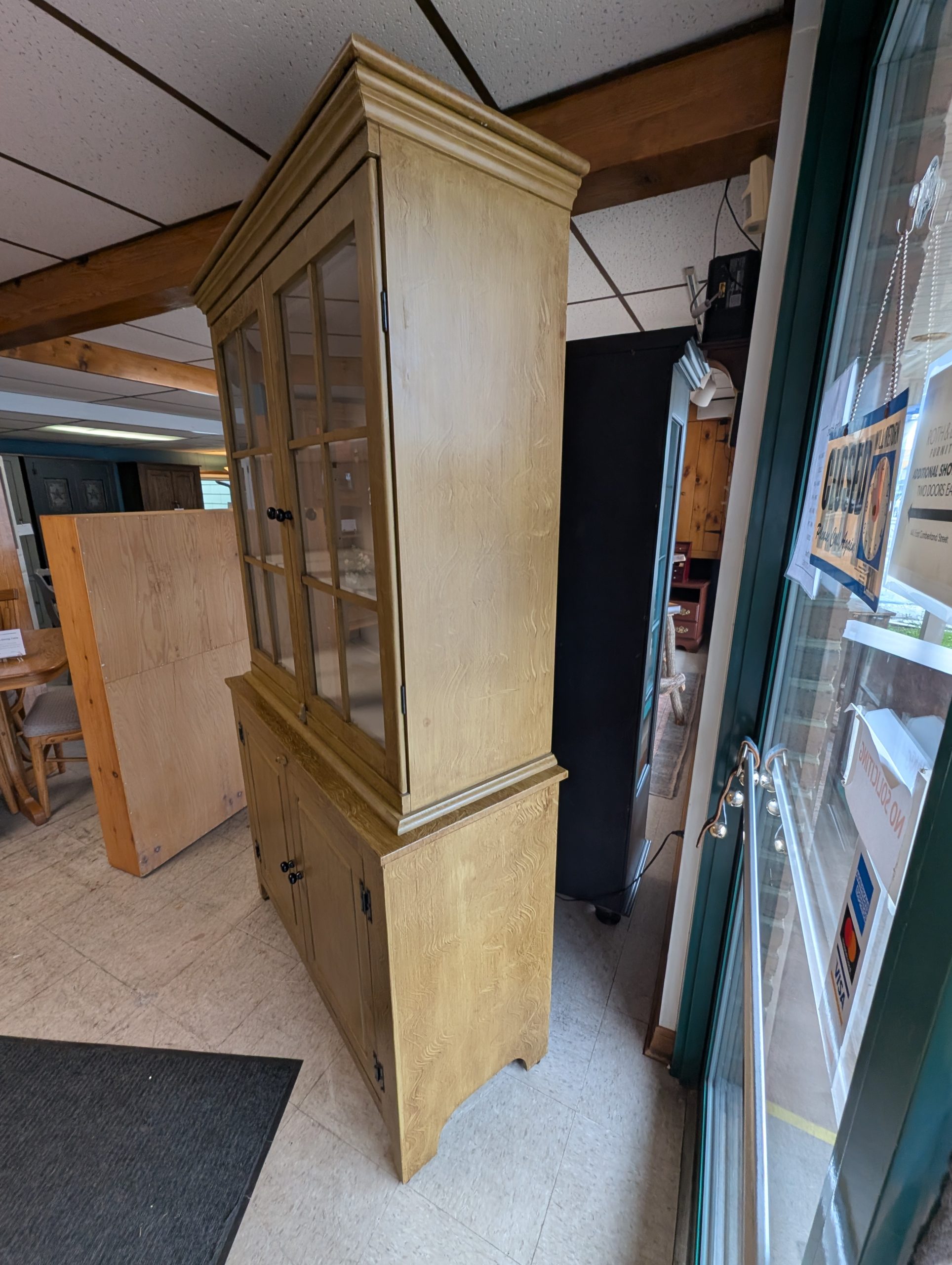 Painted Rustic Hutch - Image 4