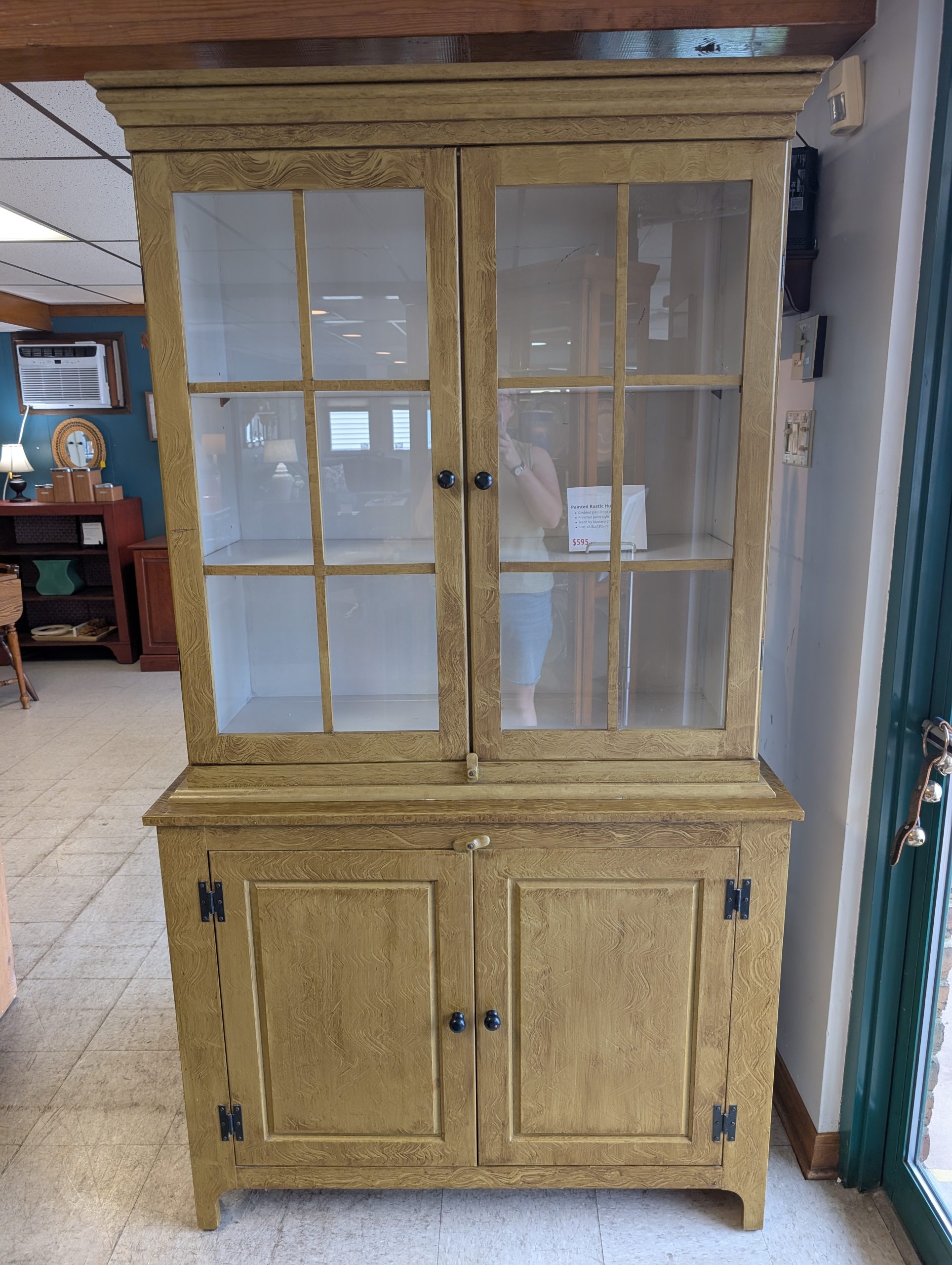 Painted Rustic Hutch