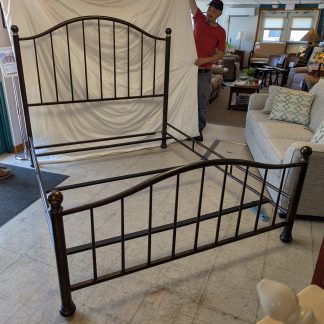 Brown Metal Queen Bed