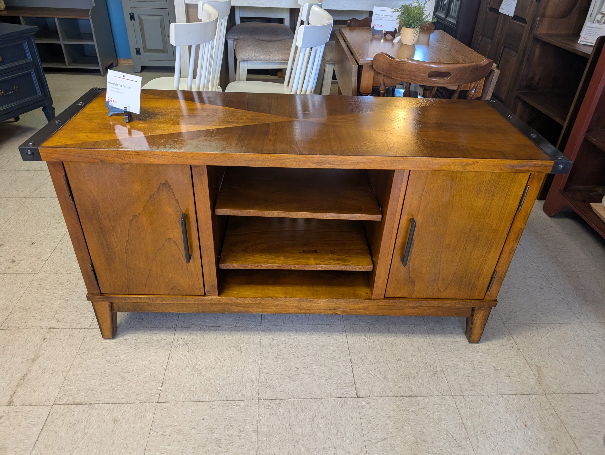 Inlay Style Top TV Stand