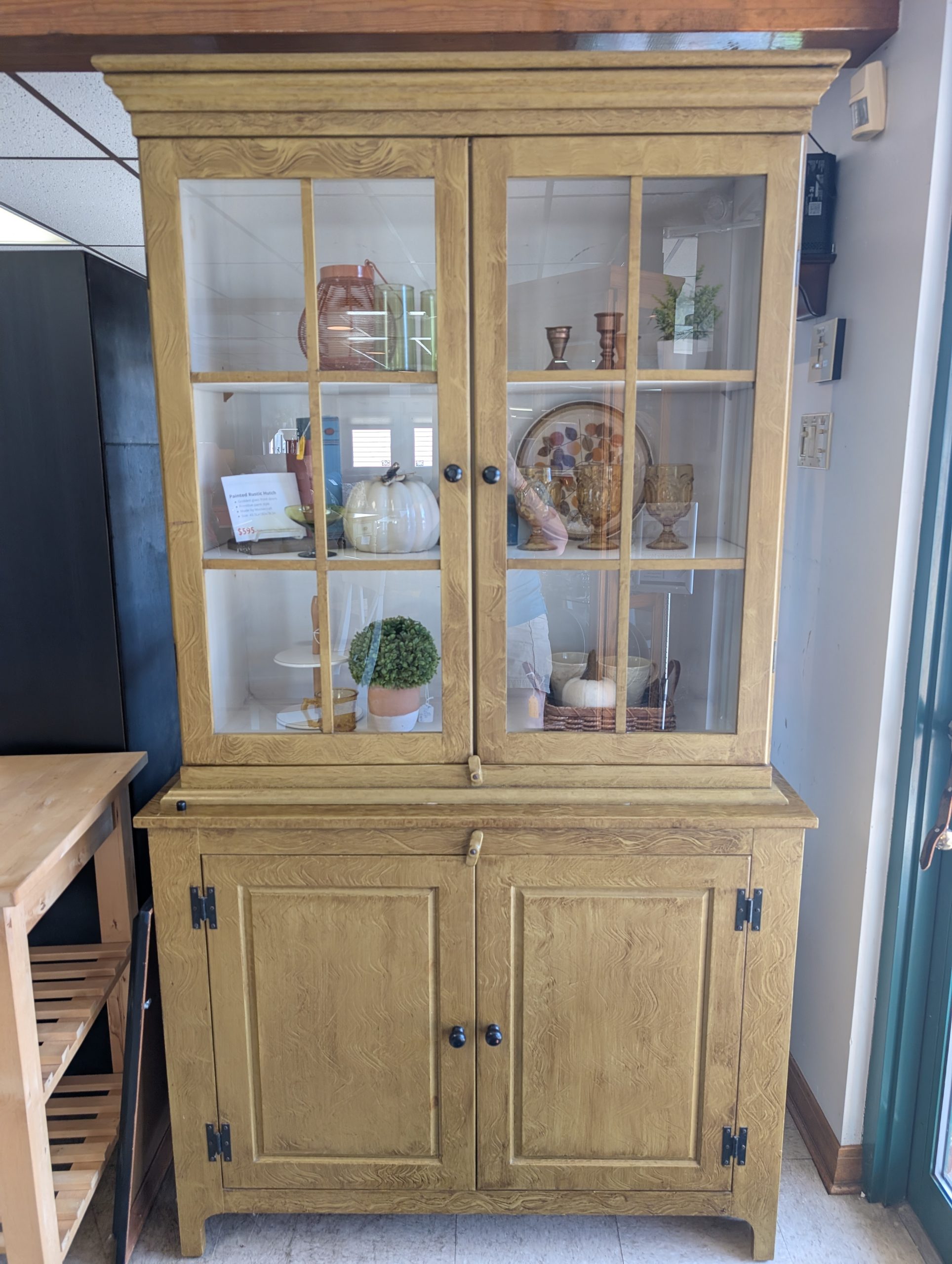 Painted Rustic Hutch