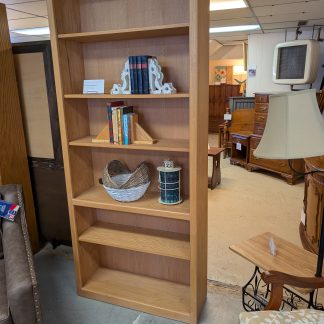 7' Wooden Bookcase