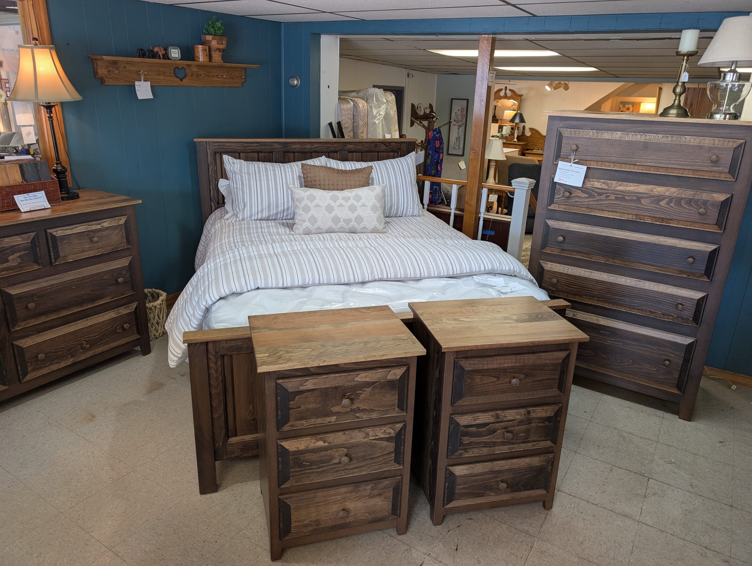 Cappuccino Brown Bedroom Set