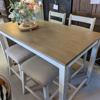 Two Tone Pub Table Set
