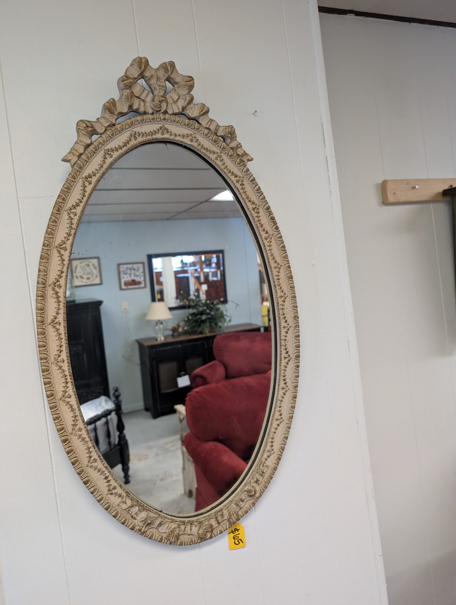 Antique Oval Mirror