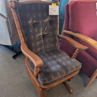 Glider with Brown Cushions