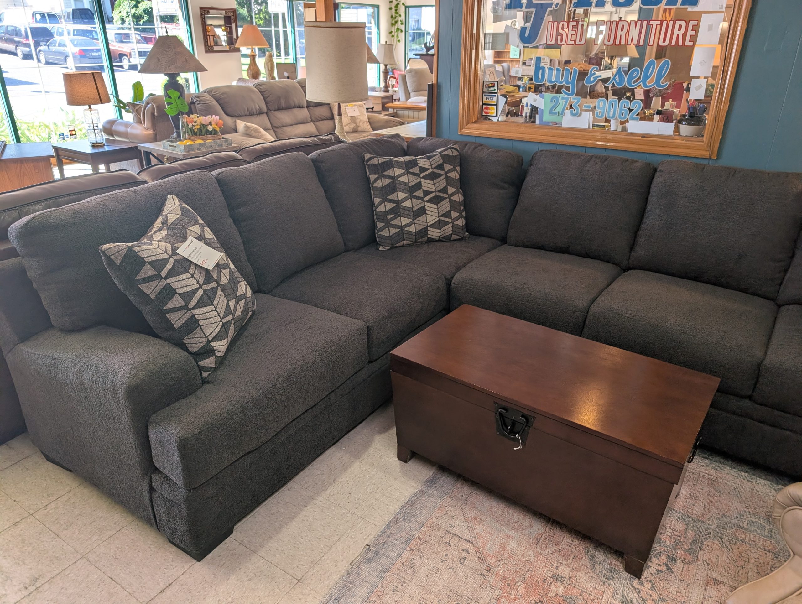 Dark Gray Merino Sectional