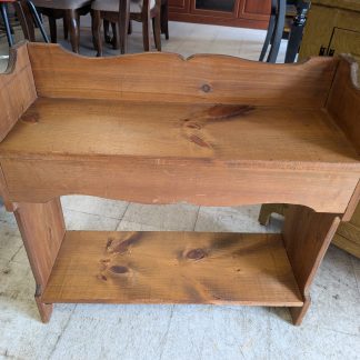Vintage Pine Console with Lower Shelf