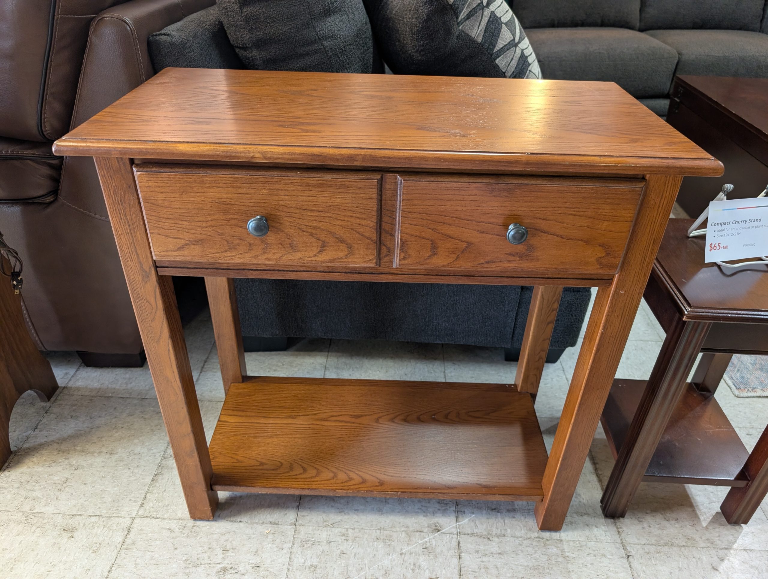Red Oak Hall Table