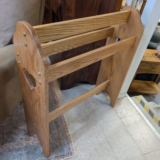Oak Blanket Rack