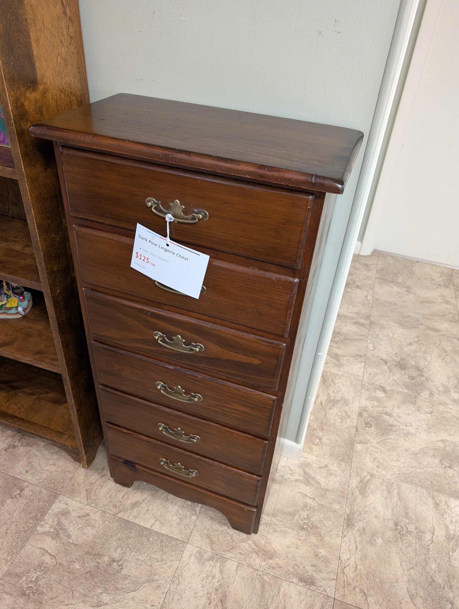 Dark Pine Lingerie Chest