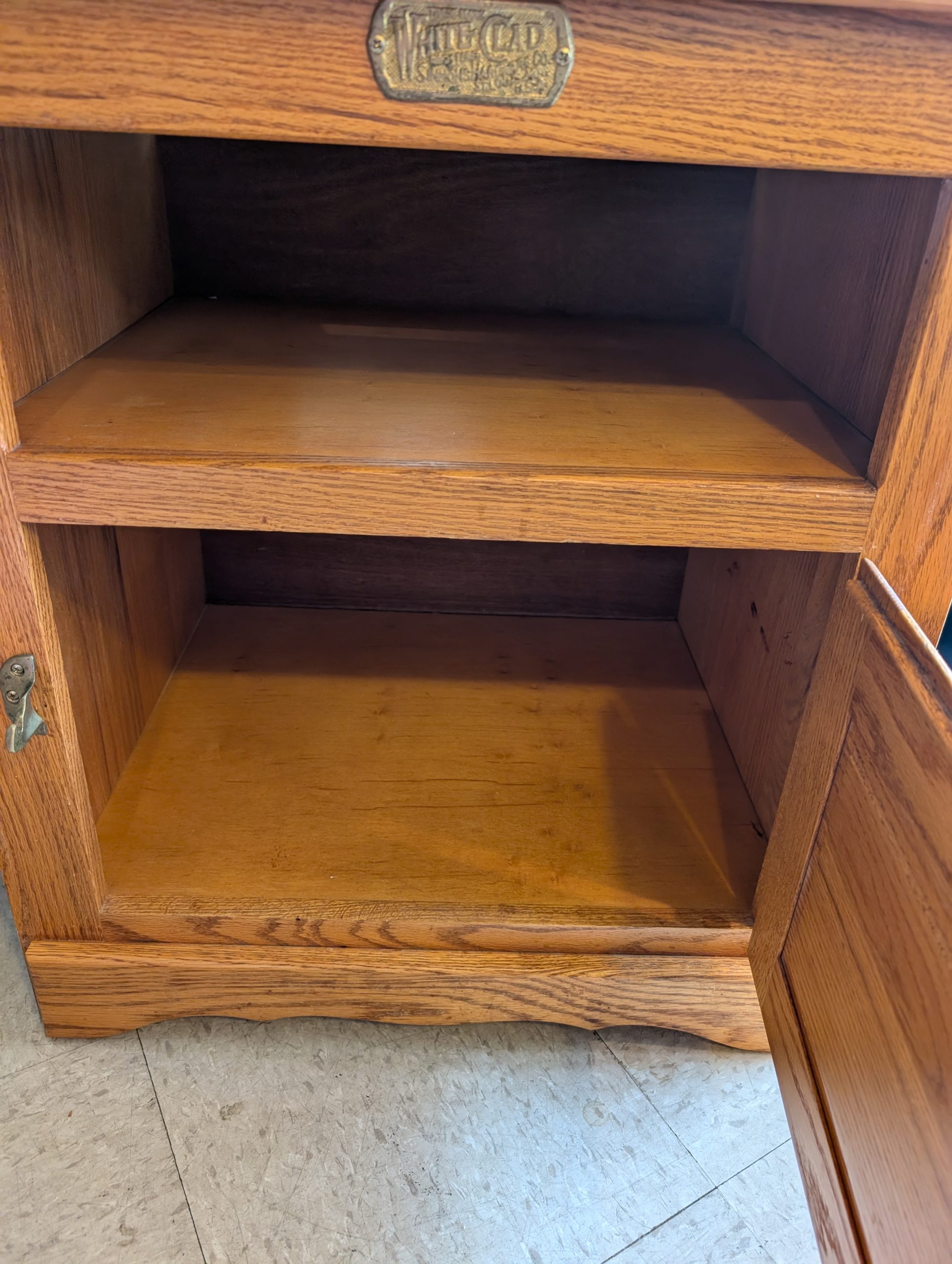White Clad Oak Cabinet - Image 2