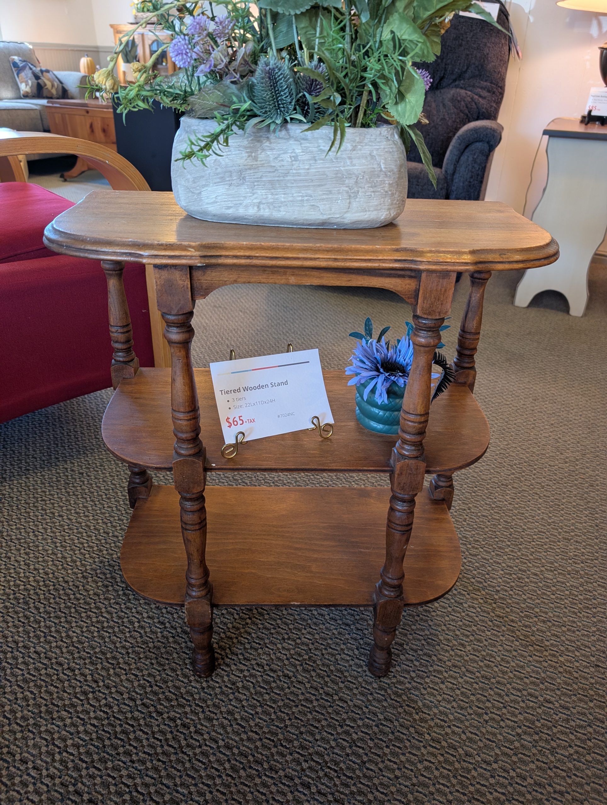 Wooden Tiered Stand