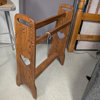 Dark Oak Blanket Rack