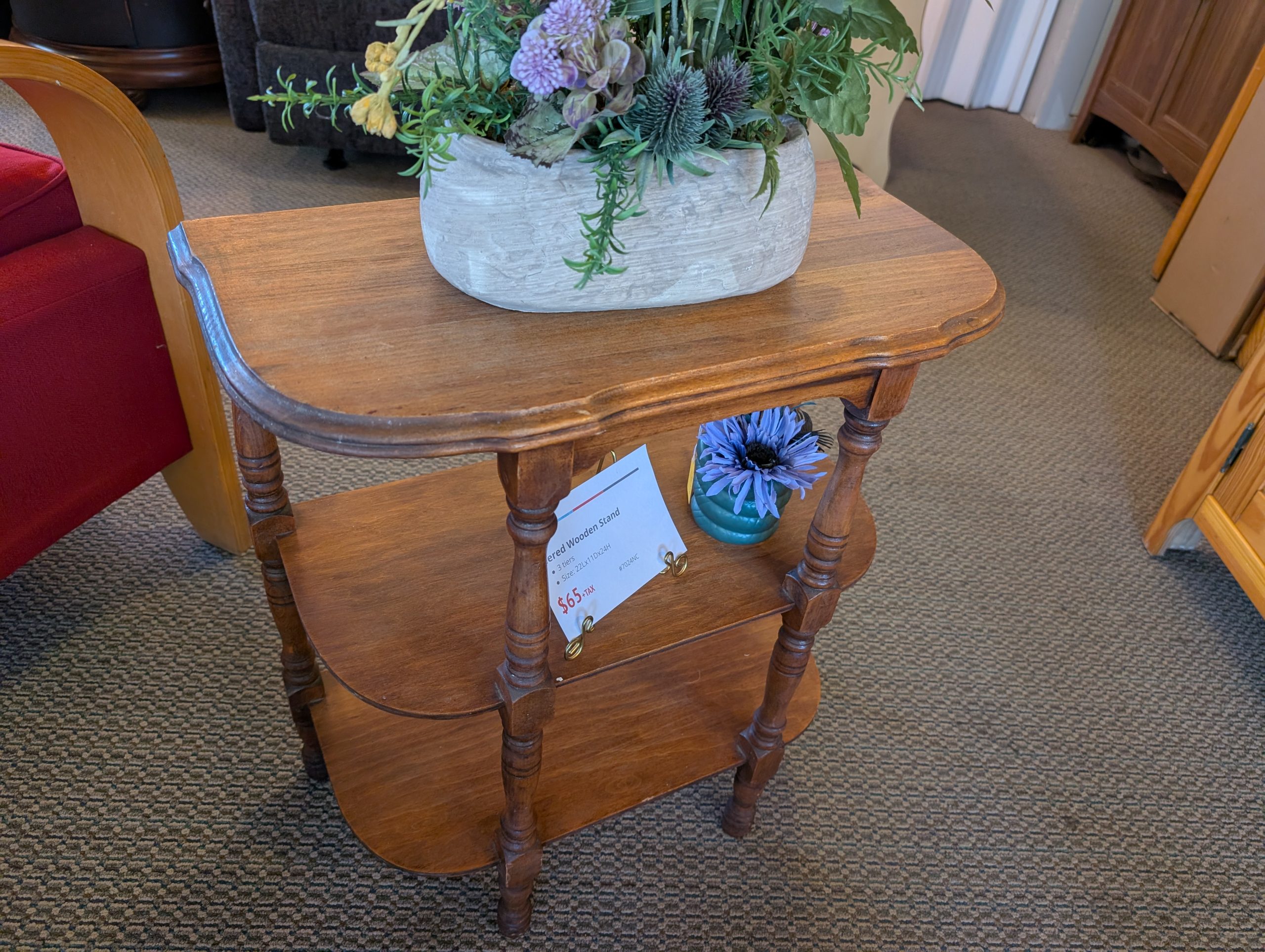Wooden Tiered Stand - Image 2