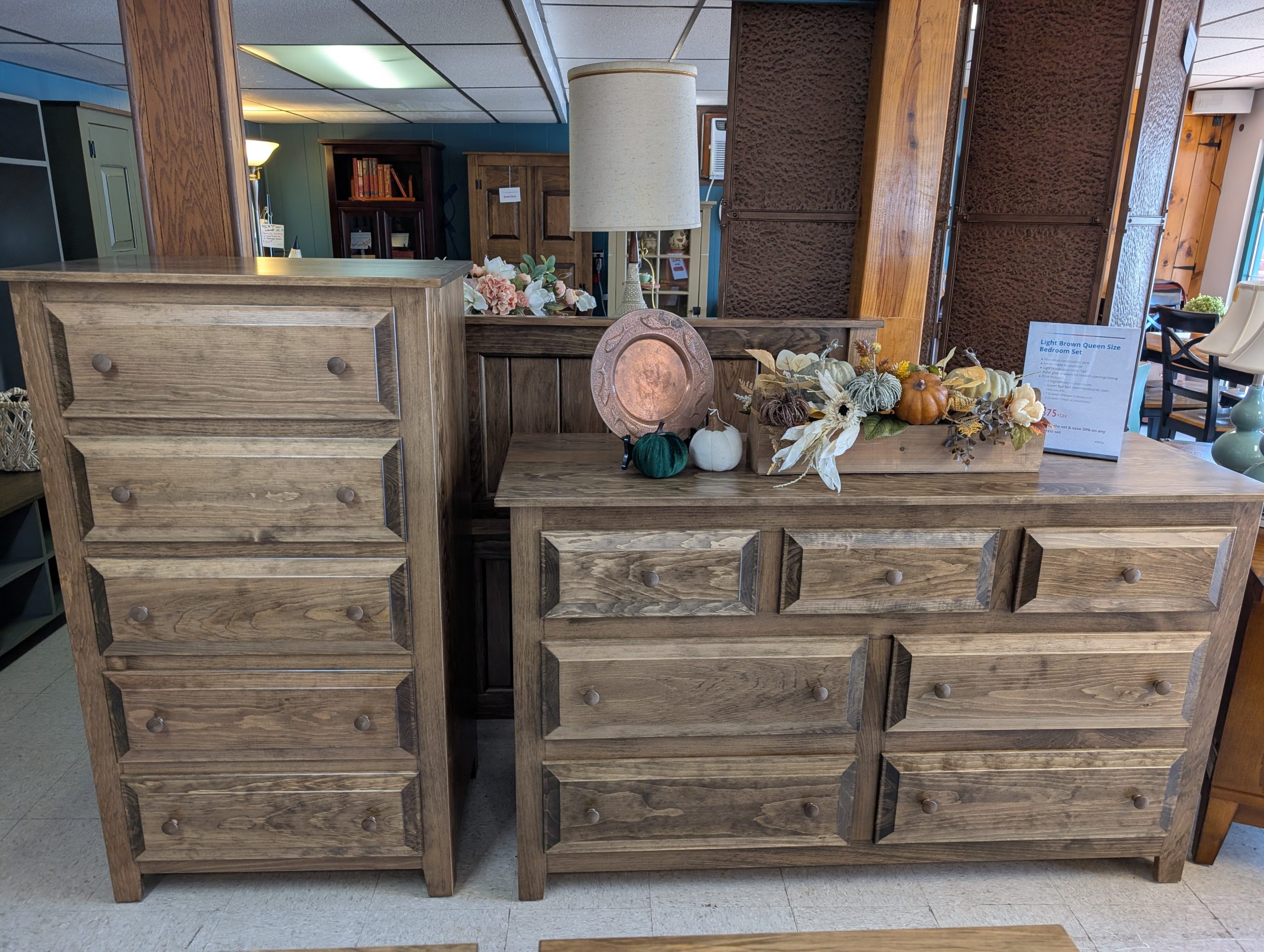 Light Brown Queen Size Bedroom Set - Image 3